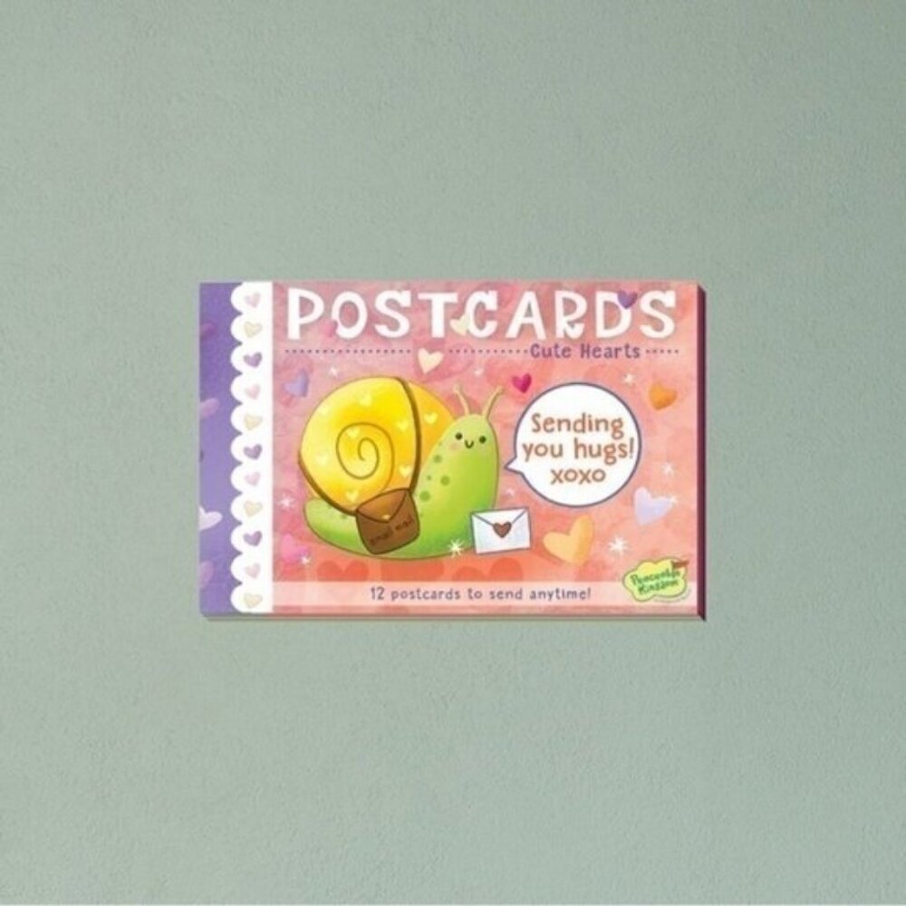 Cute Hearts Postcards 12 Pack